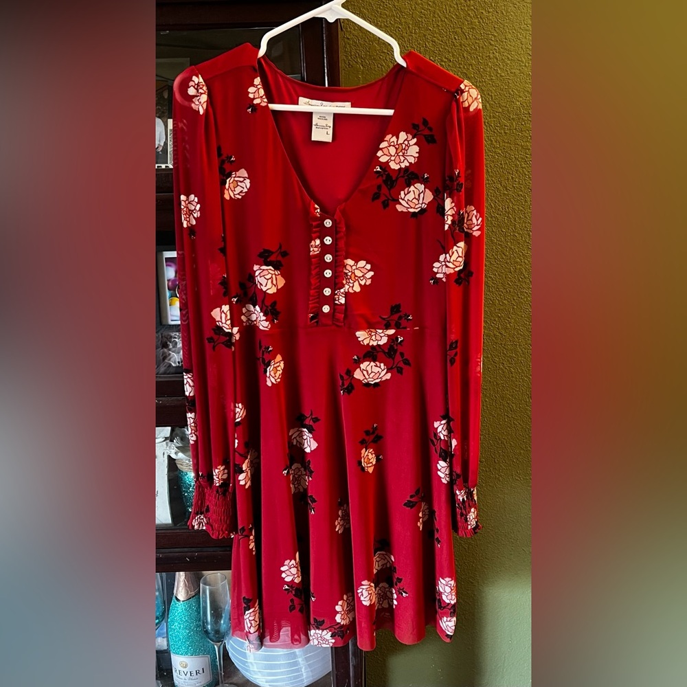 American rag dress perfect for summer with mesh sleeves! Never worn!